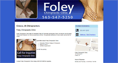 Desktop Screenshot of foleychiropracticclinic.com